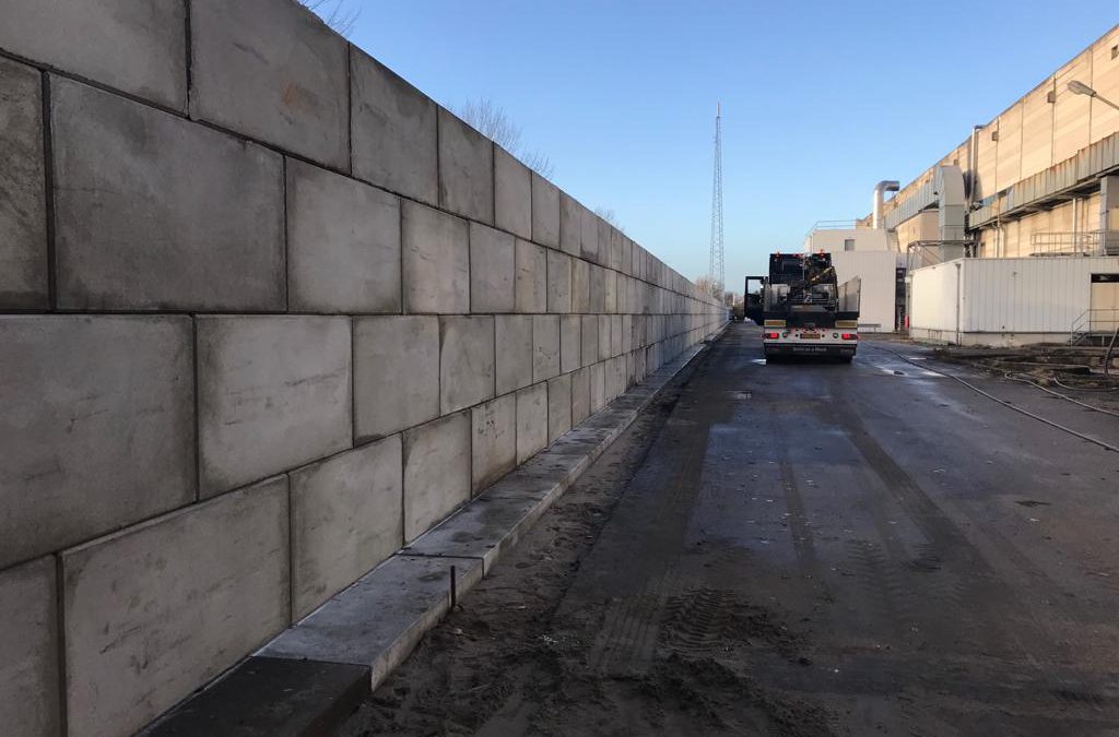 Betonblokken geleverd te Nijmegen